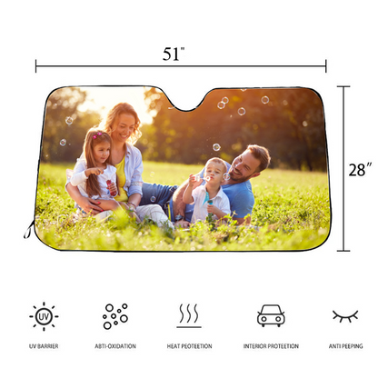 Custom Auto Sun Shade Car Sun Shade Personalized Windshield Sun Visor