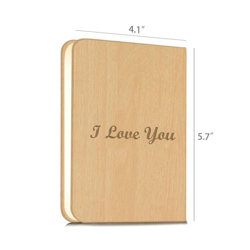 Custom Photo Book Lamp Open 360 Degrees For Desk, Reading, Floor Night Light - Sketch