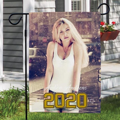 Custom Photo Personalized Outdoor Garden Flag Double Sided Printing Annual Memorial