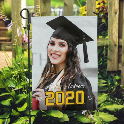 Custom Photo Personalized Outdoor Garden Flag Double Sided Printing Annual Memorial