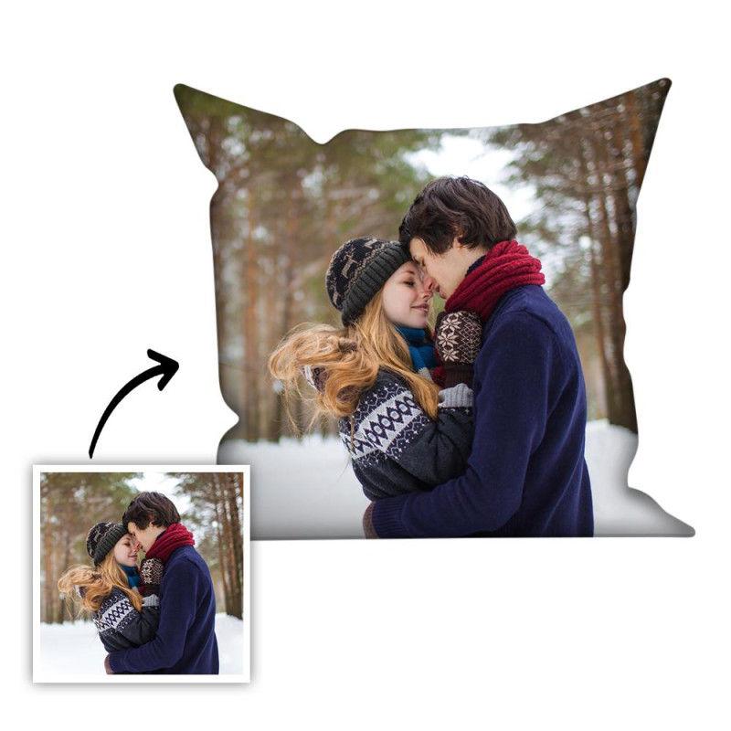 Custom Photo Soft Throw Pillow for Lover