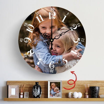 Special Offer Custom Photo Slim Wall Clock 4 Number Styles
