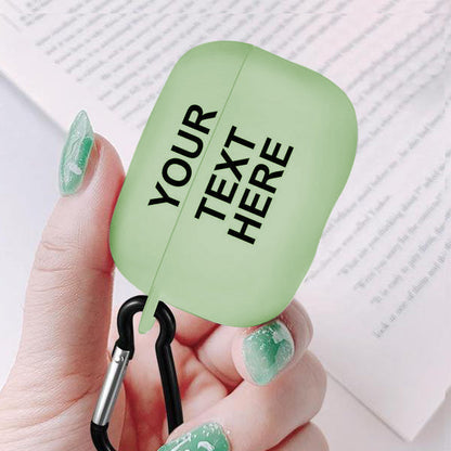 Custom Cute Airpods Pro Case with Text Apple Airpods Pro Case Cover