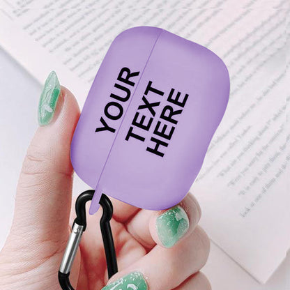 Custom Cute Airpods Pro Case with Text Apple Airpods Pro Case Cover