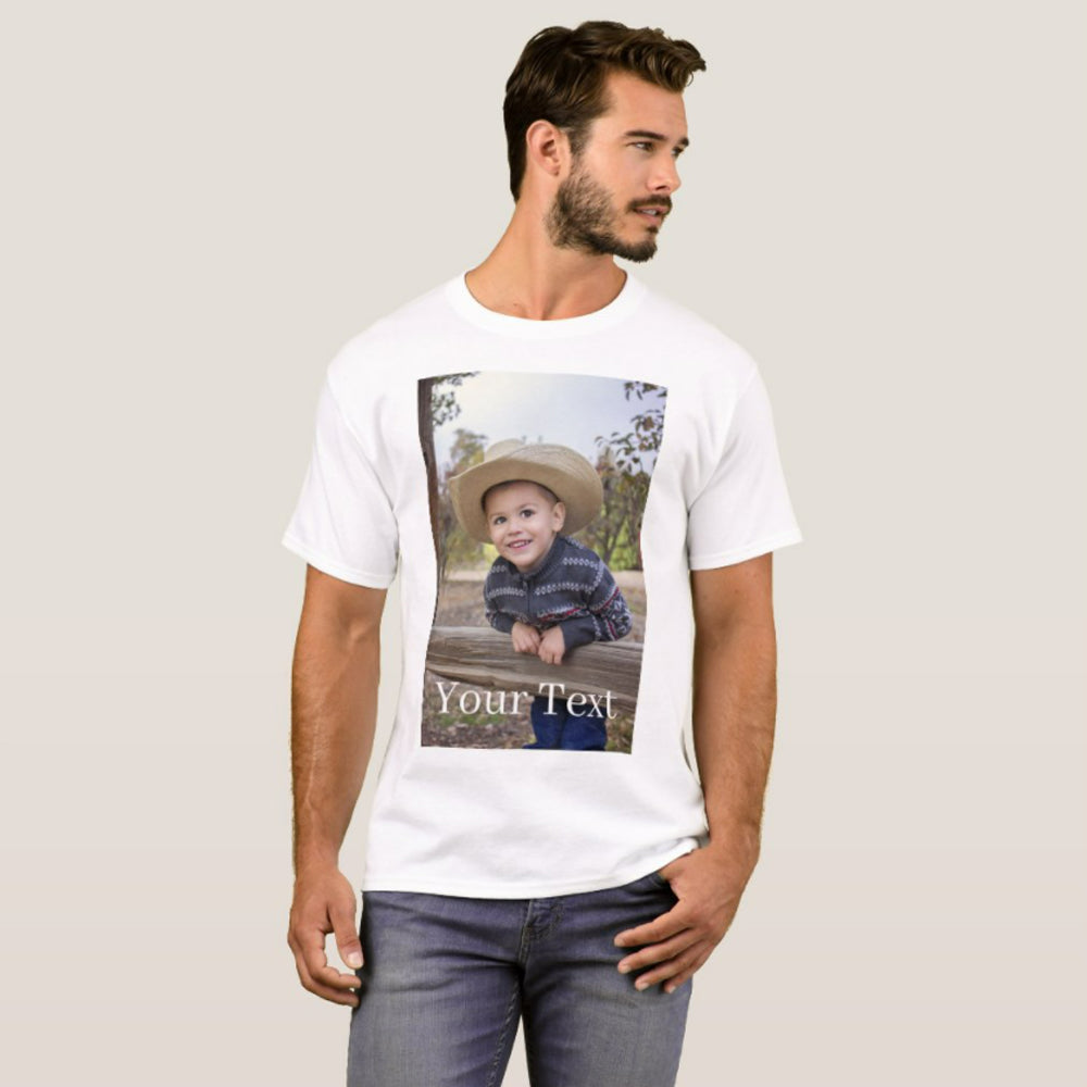 Custom T Shirt Printing with Photo Design Your Own Shirt Cotton