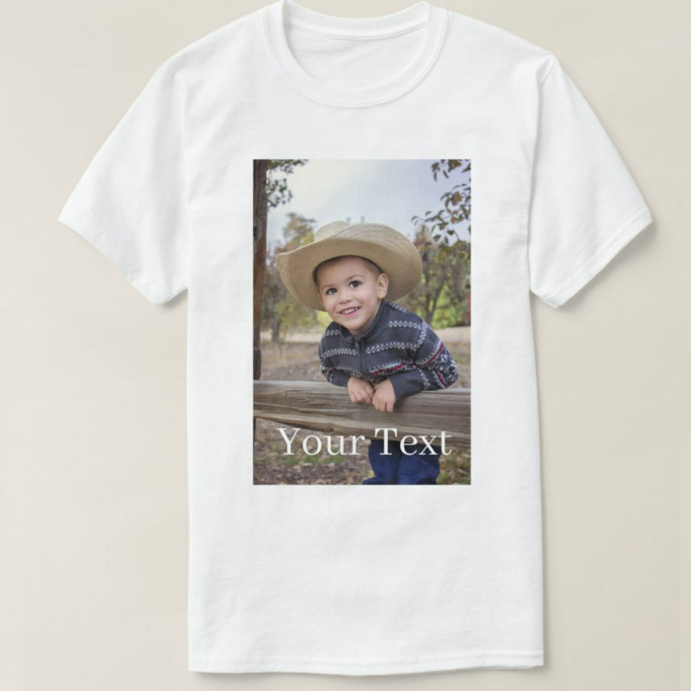 Custom T Shirt Printing with Photo Design Your Own Shirt Cotton
