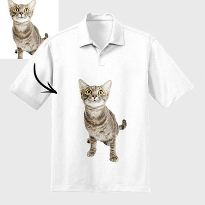 Custom Polo Shirts with Picture Collared Shirts for Men and Women