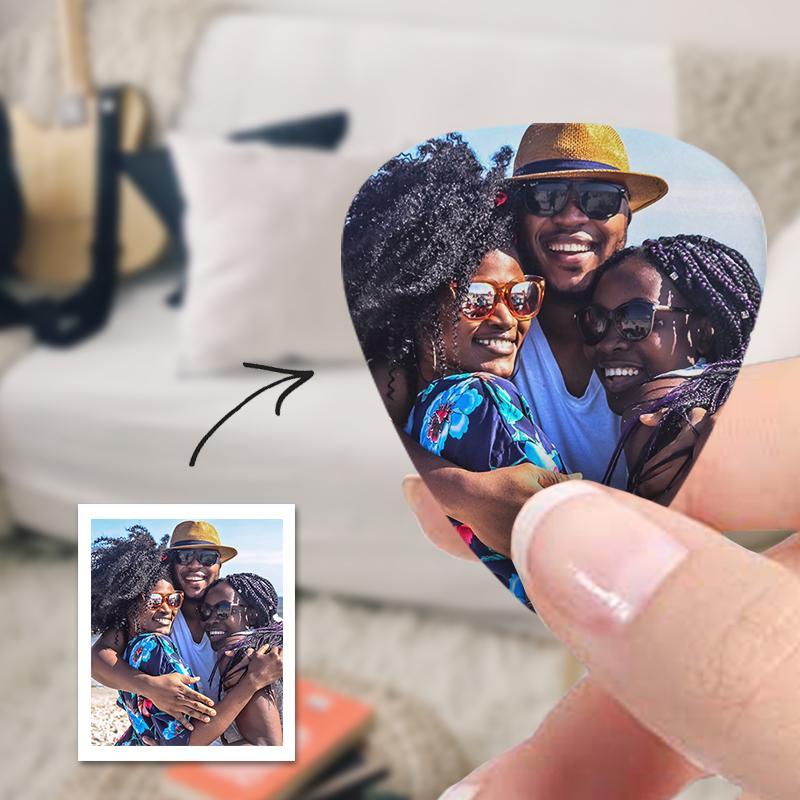 Personalized Guitar Pick With Photo For Family-10Pcs