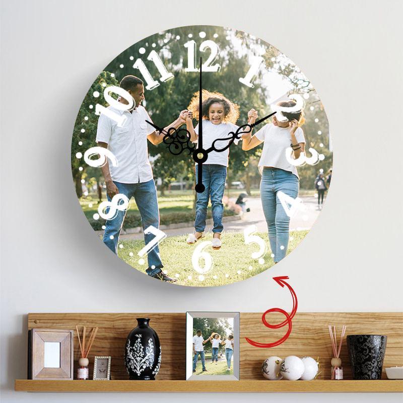 A Meaningful Gift Custom Photo Custom Wall Clock Keepsake Gift - faceonboxer