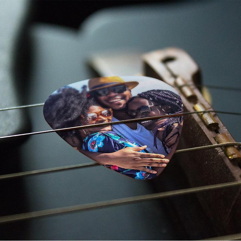 Personalized Guitar Pick With Photo For Family-10Pcs