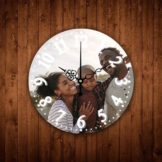 A Meaningful Gift Custom Photo Custom Wall Clock Keepsake Gift - faceonboxer