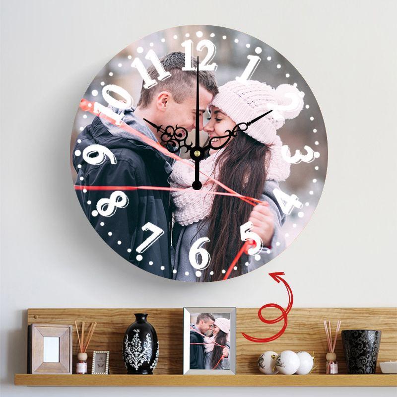 A Meaningful Gift Custom Photo Custom Wall Clock Keepsake Gift - faceonboxer