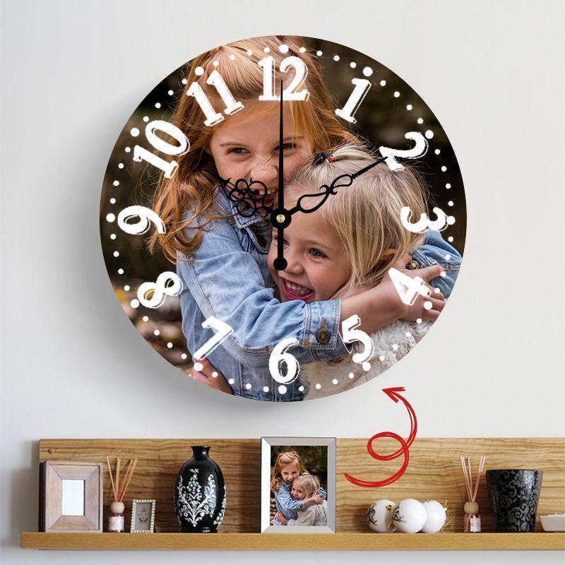 Special Offer Custom Photo Slim Wall Clock 4 Number Styles
