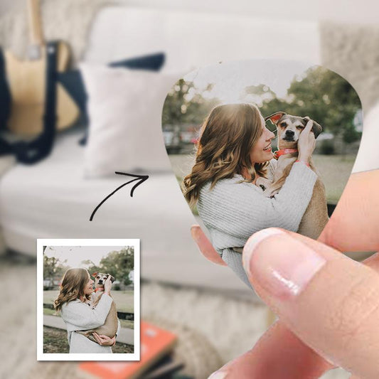 Personalized Guitar Pick With Photo Custom-12Pcs