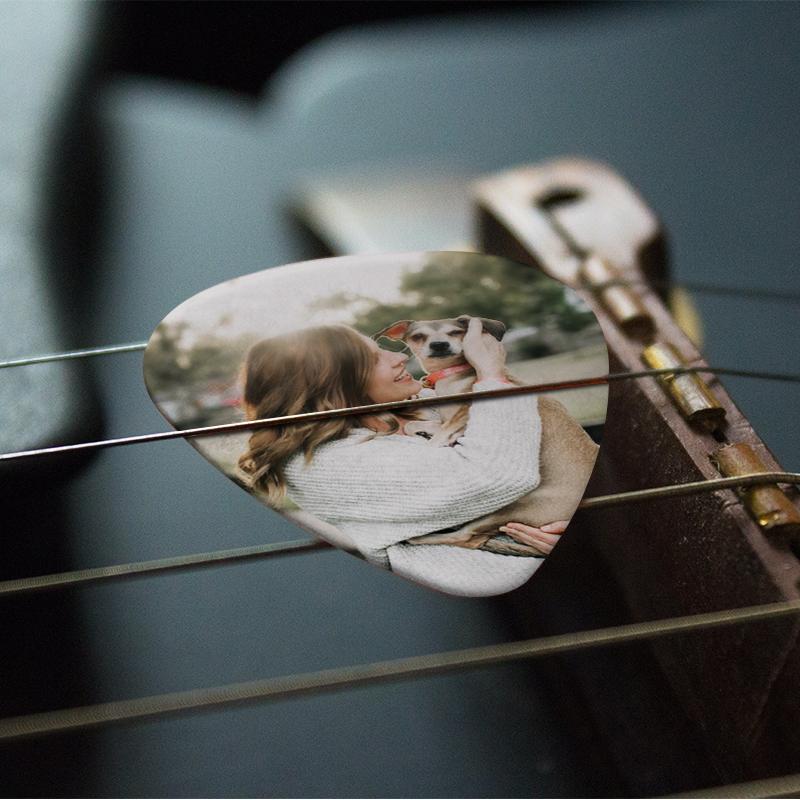 Personalized Guitar Pick With Photo Custom-12Pcs