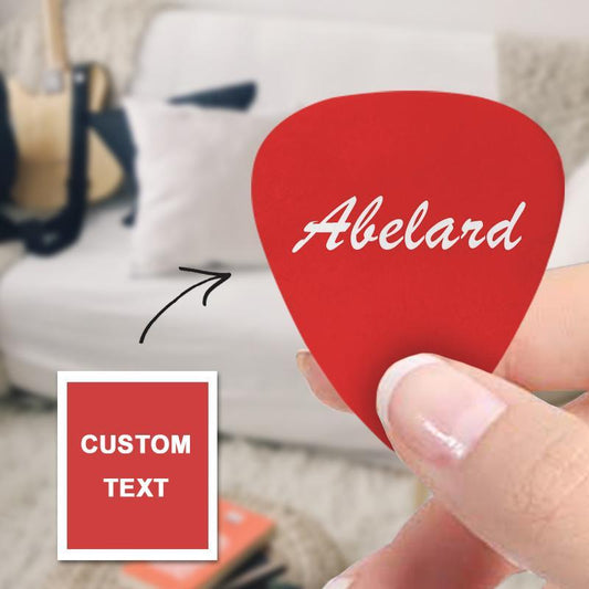 Personalized Guitar Pick Custom Text Guitar Pick -12Pcs