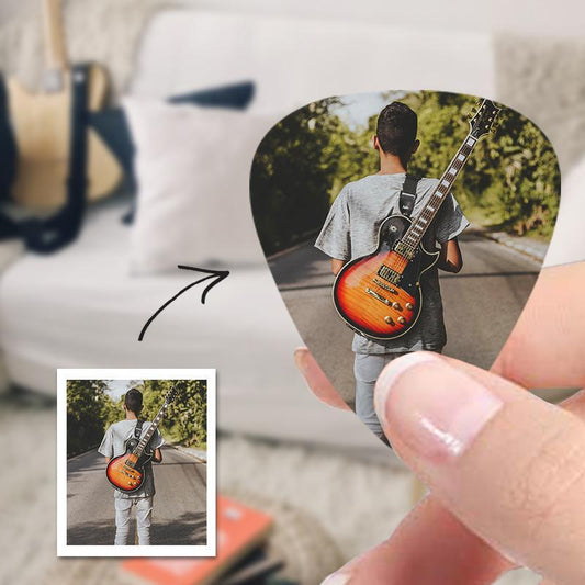 Personalized Guitar Pick With Photo Custom -12Pcs