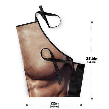 Funny and Sexy Muscle Man Kitchen Cooking Apron - faceonboxer