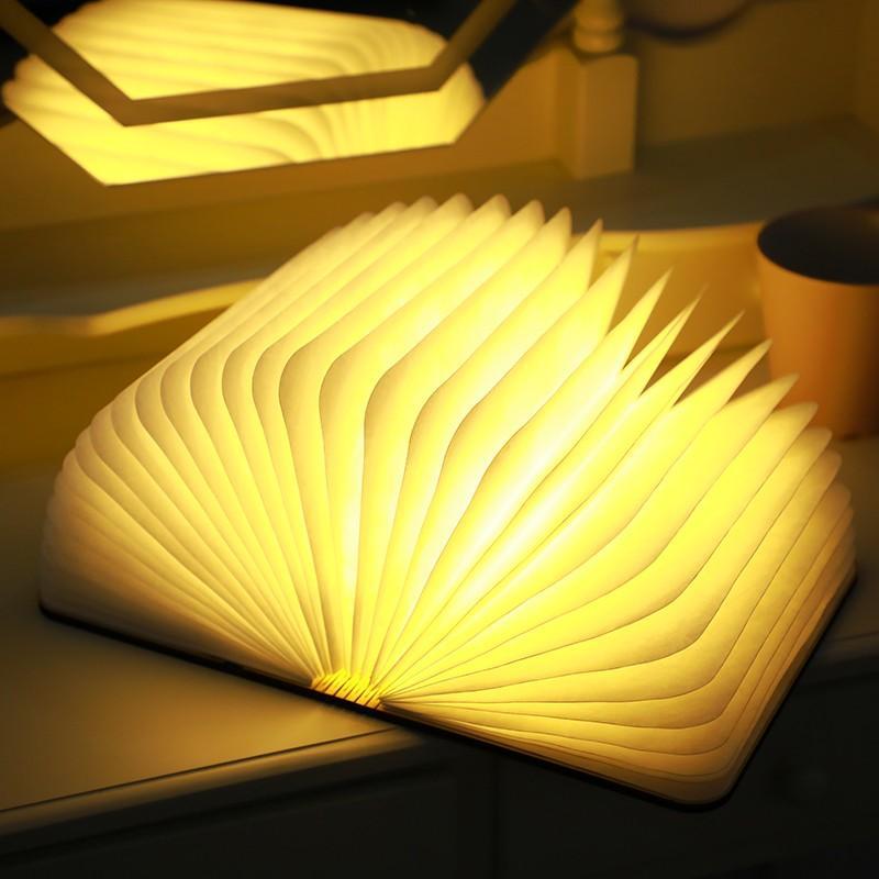 Custom Photo Book Lamp Open 360 Degrees For Desk, Reading, Floor Night Light - Sketch
