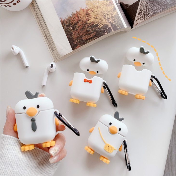 Yellow Duck AirPods Earphone Case White