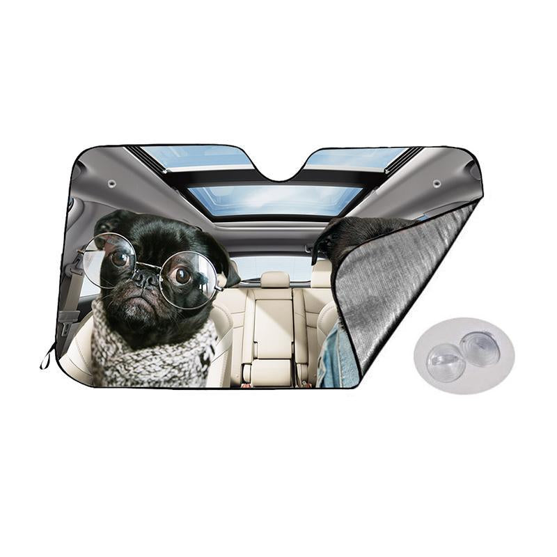 Custom Auto Sun Shade Car Sun Shade Personalized Windshield Car Accessories For Pet