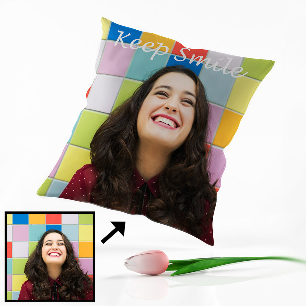 Personalized Pillow With Photo Custom Throw Pillows Double side printed