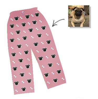 Custom Photo Pajamas Dog Photo Pajamas, Unique Gifts Nightwear, Hamburger Unisex - Pants Only