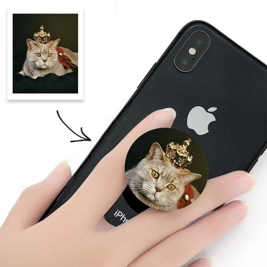 Custom Photo Phone Grip With Cute Pet