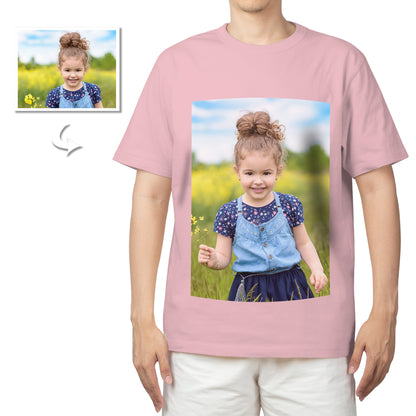 Custom Photo Men's Cotton T-shirt Short Sleeve T-shirt With Pictures