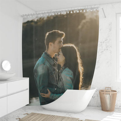 Copy of Copy of Custom Shower Curtain Unique Gift For Lover - faceonboxer