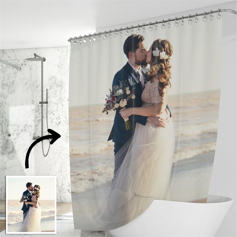 Copy of Copy of Custom Shower Curtain Unique Gift For Lover - faceonboxer