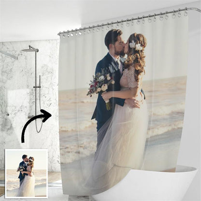 Copy of Copy of Custom Shower Curtain Unique Gift For Lover - faceonboxer