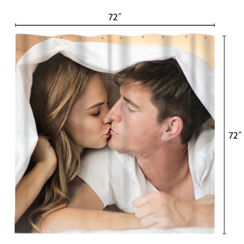 Copy of Copy of Custom Shower Curtain Unique Gift For Lover - faceonboxer