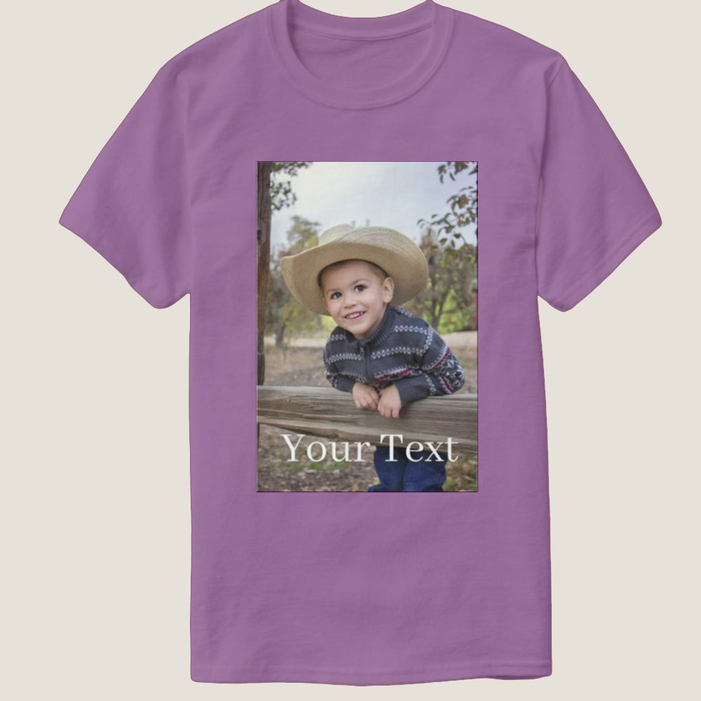 Custom T Shirt Printing with Photo Design Your Own Shirt Cotton