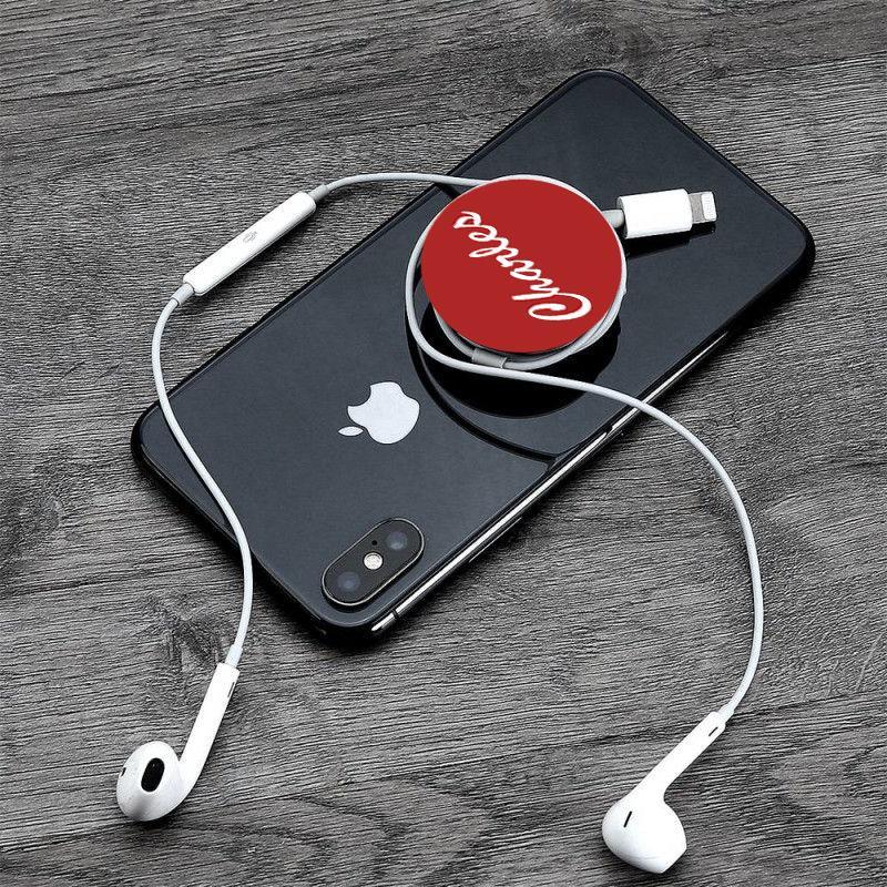 Custom Red Phone Grip, Engraved Phone Grip