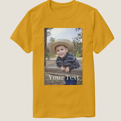 Custom T Shirt Printing with Photo Design Your Own Shirt Cotton